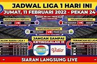 Liga 1 Hari Ini Live Indosiar